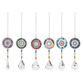 Chakra Circle Crystal Suncatcher